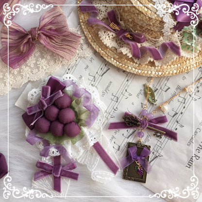 Chestnut Lolita - Louvre Vineyard Accessory Hairband Retro Lolita KC