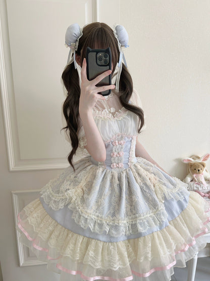 Sugar Girl - Hua Ji Fu Lei - Chinese Style Lolita JSK Dress Ballet Style Innerwear Set