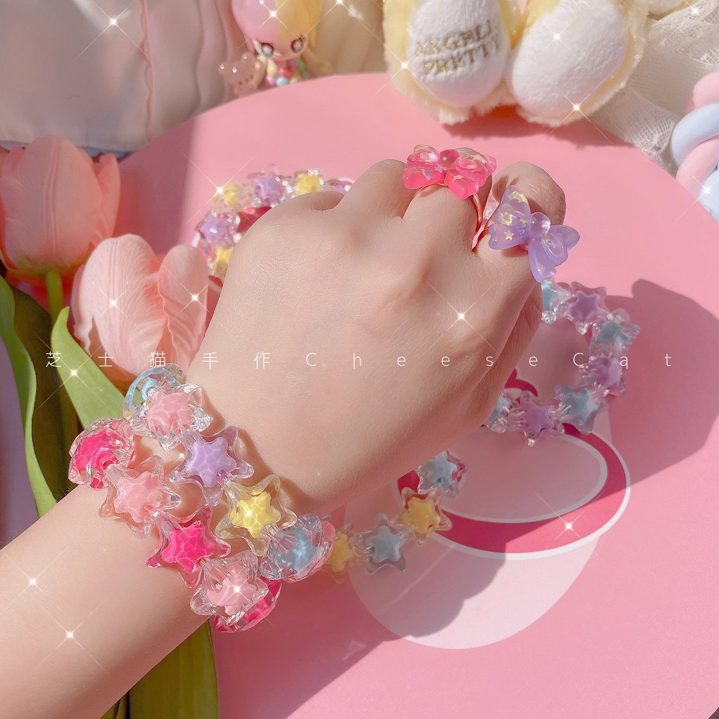 Cheese Cat - Buling Crystal Summer LolitaSweet Bracelet