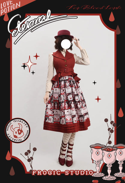Frogic Studio - Magic Pharmacy - Vintage Lolita Vest Retro High-Waisted Lolita Vest