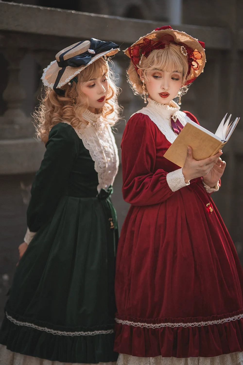 Miss Point - Customized Lolita Dress Vintage Elegant Velvet OP Dress