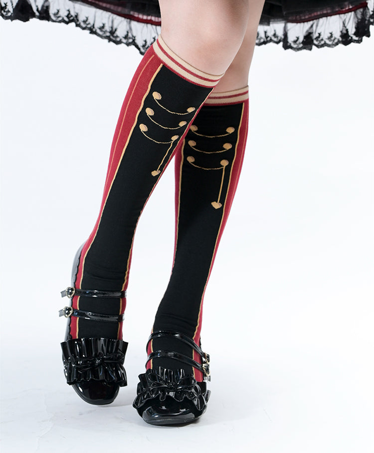 Roji roji - Uniform Middle Tube Cotton Lolita Calf Socks