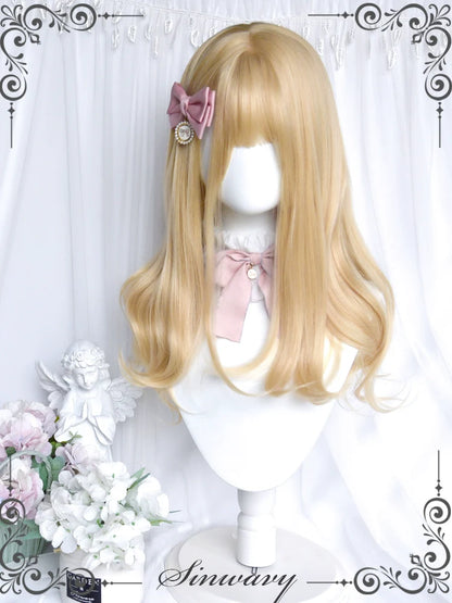 Sinwavy - 55CM Blonde Lolita Curl Wig Detachable Double Ponytail