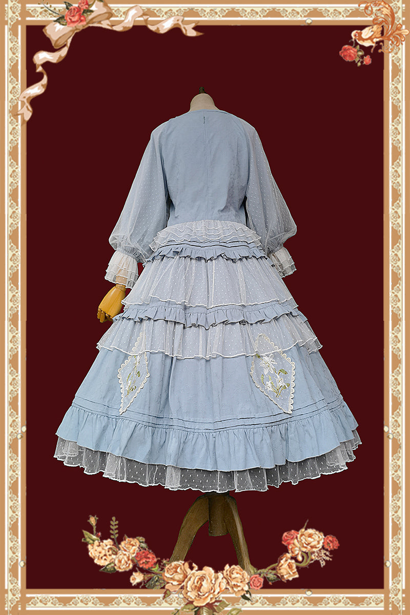 Infanta - Melaleuca Lily - Embroidery Country Lolita Blouse and Skirt