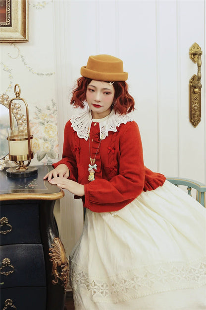 Dark Star Island - Sugar Frost - Sweet Lolita Cardigan Knit Embroidered Sweater