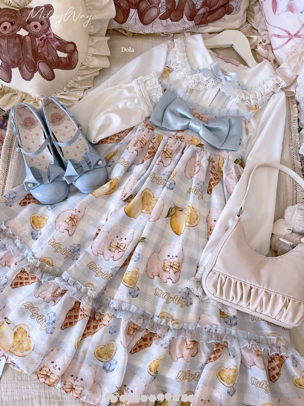 Milky Way - Lemon Puppy Lolita JSK Dress
