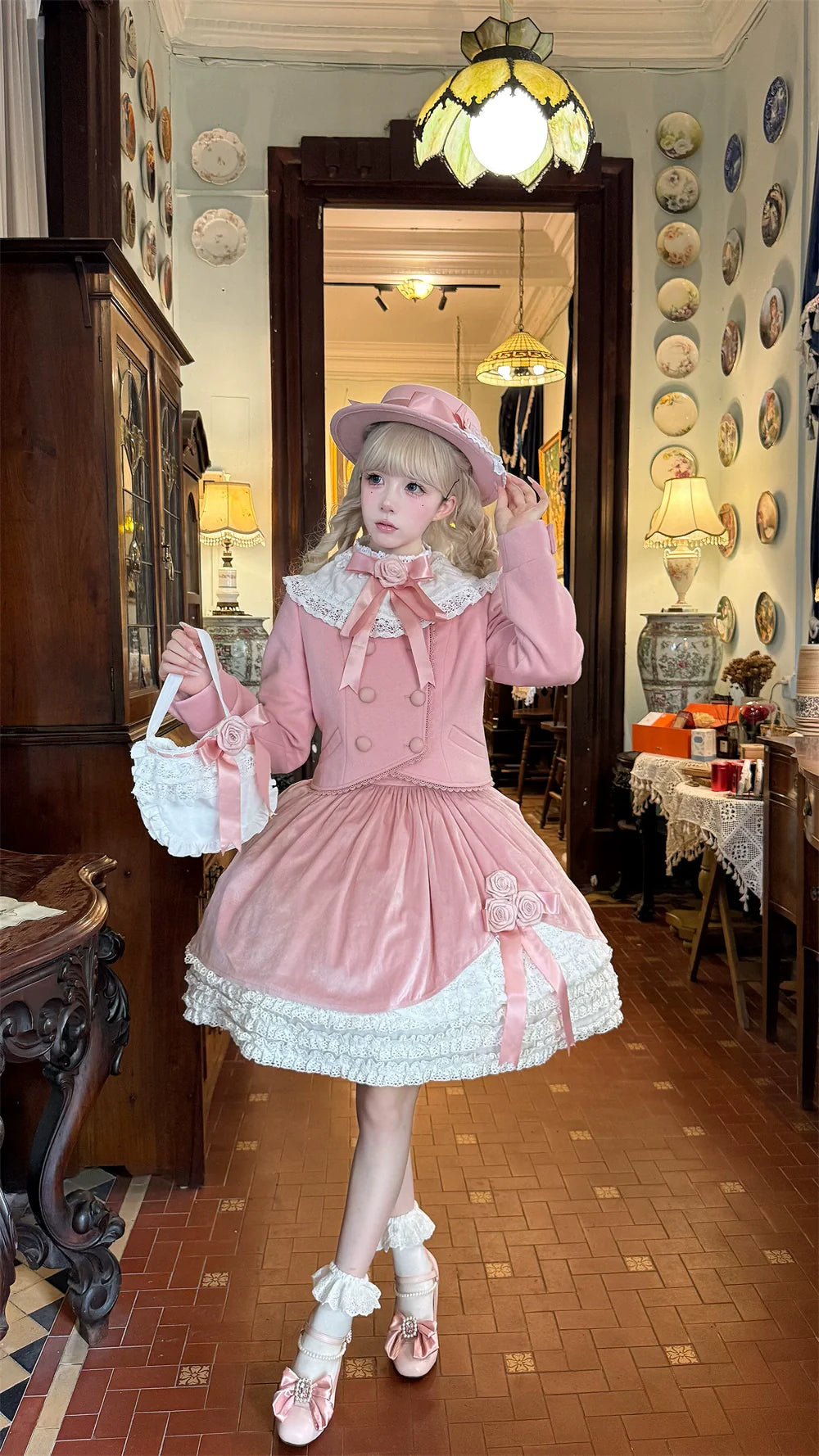 LeMiroir - Winter Solstice - Elegant Lolita Winter Short Coat & SK