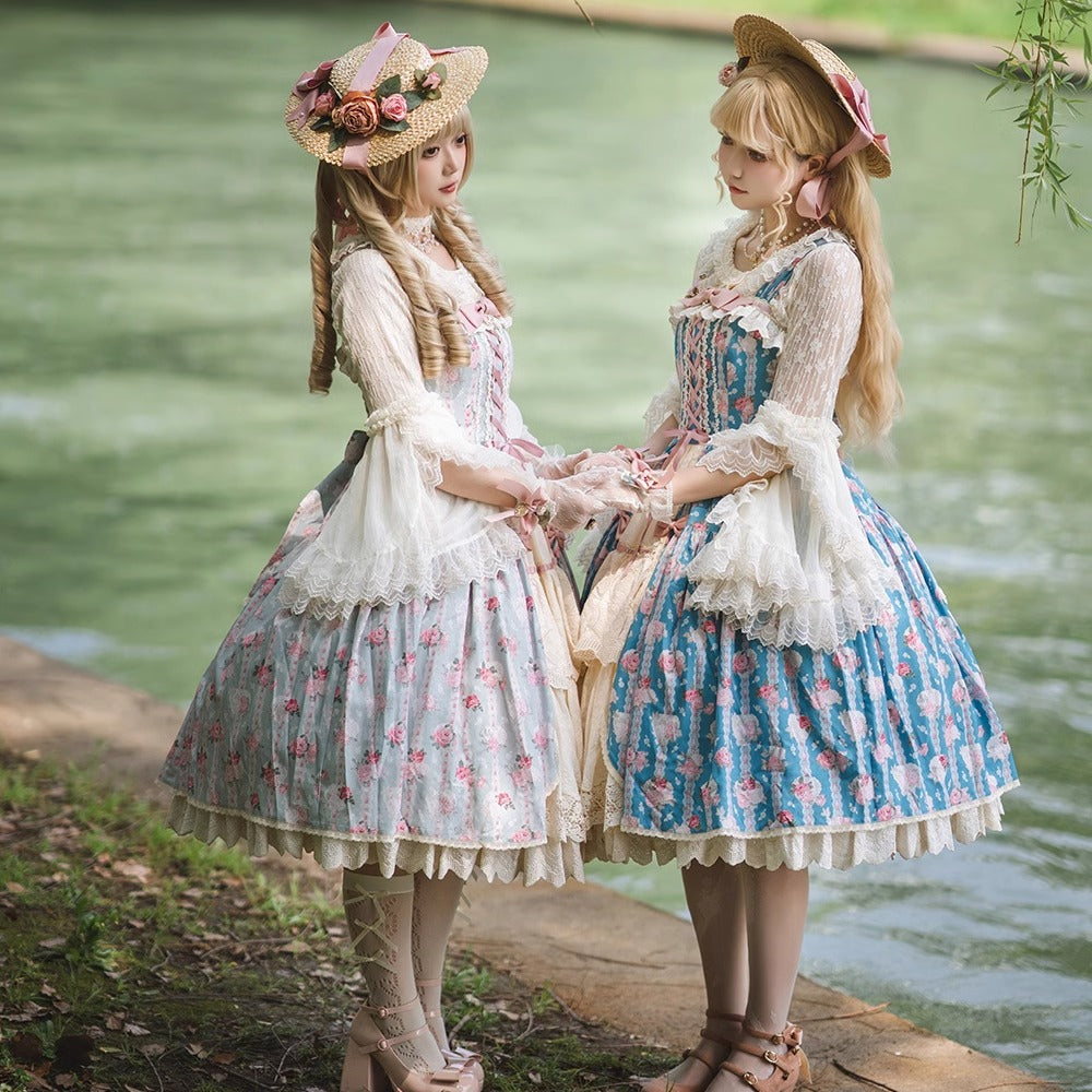 Miss Point - Lilyka Garden - Classic Lolita Headdress and Necklace Brooch Bow Trailing