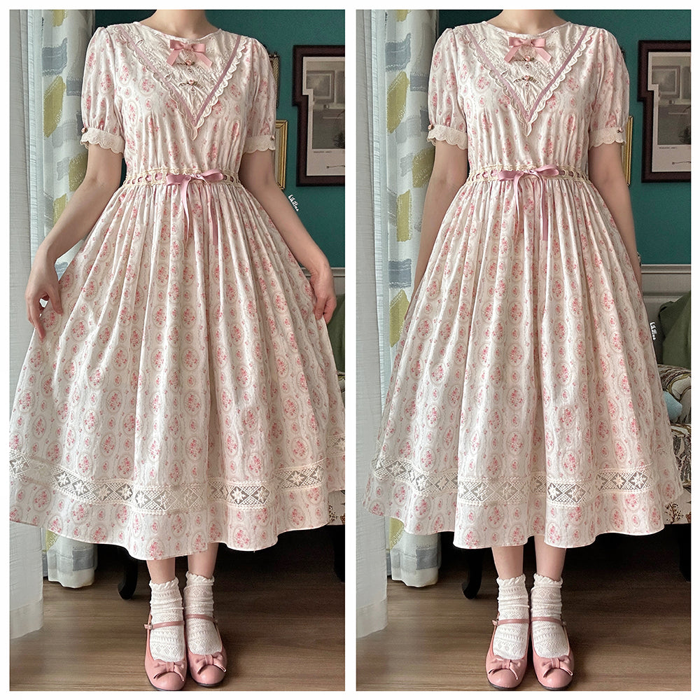 Miss Point - Happy Summer Elegant Lolita Floral OP Dress