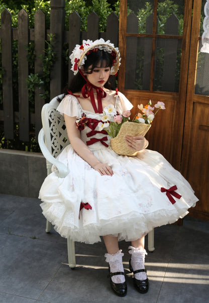 Sweet Wood - Elegant Floral Sweet Lolita OP Corset Accessory