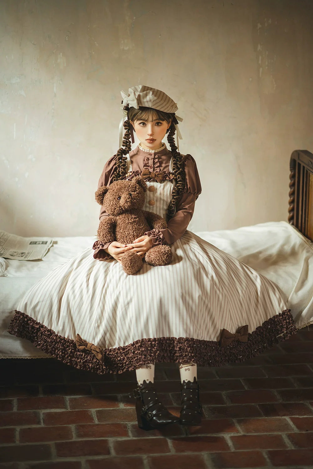 Miss Point - Classical Chocolate - Classic Lolita Blouse Customized Reteo Lolita Shirt