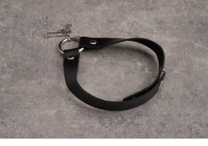 Strange Sugar - Gothic Lolita Choker Faux Leather Heart Pendant Necklace