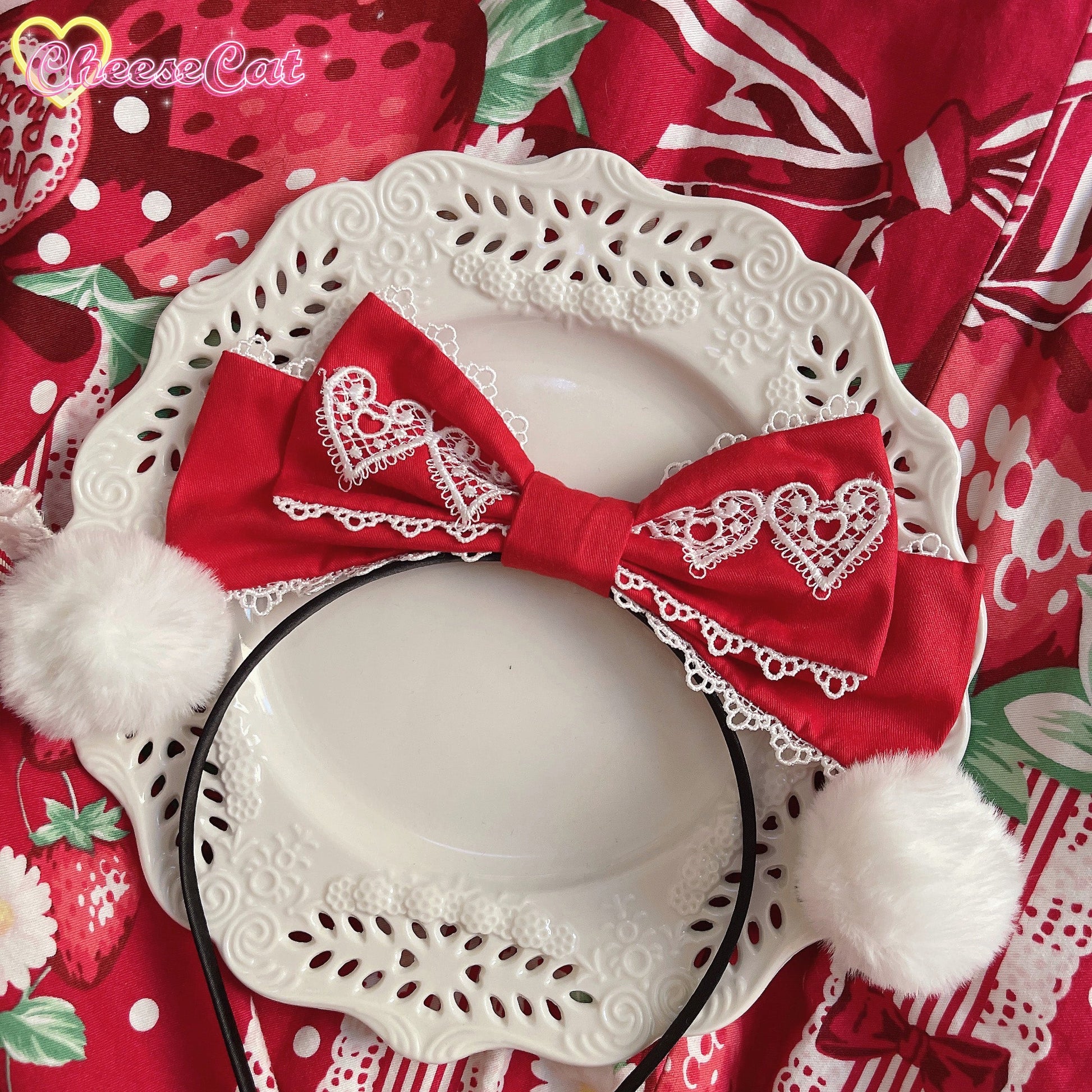 Cheese Cat - Cute and Fluffy Rabbit Ear Lolita KC