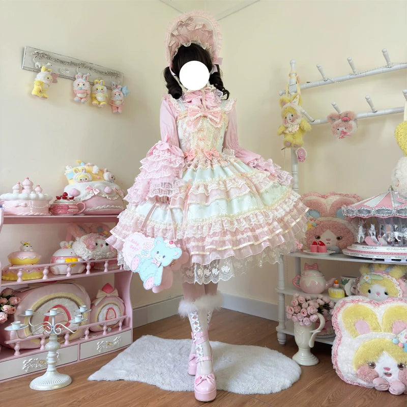 Hanguliang - Star Love Song - Wedding Sweet Lolita JSK Suit Doll-like Dress