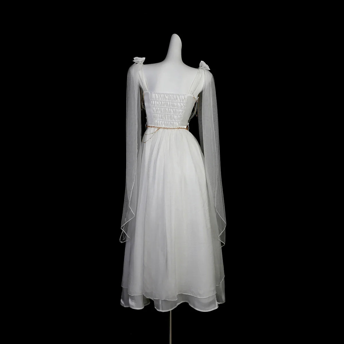 Cornfield Lolita - Divine - Elegant Greek Mythology Style Lolita JSK Irregular Hem White JSK Dress