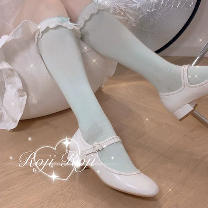 Roji Roji - Sweet Lolita Cotton Socks Bow Lace Socks