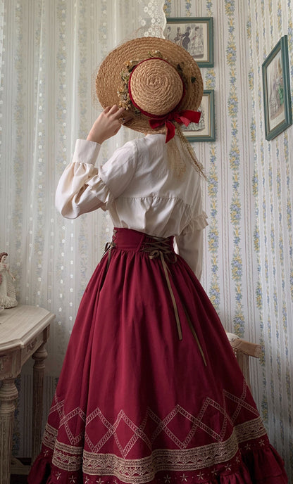 Yuan Su - Elegant  Solid Color Lolita SK