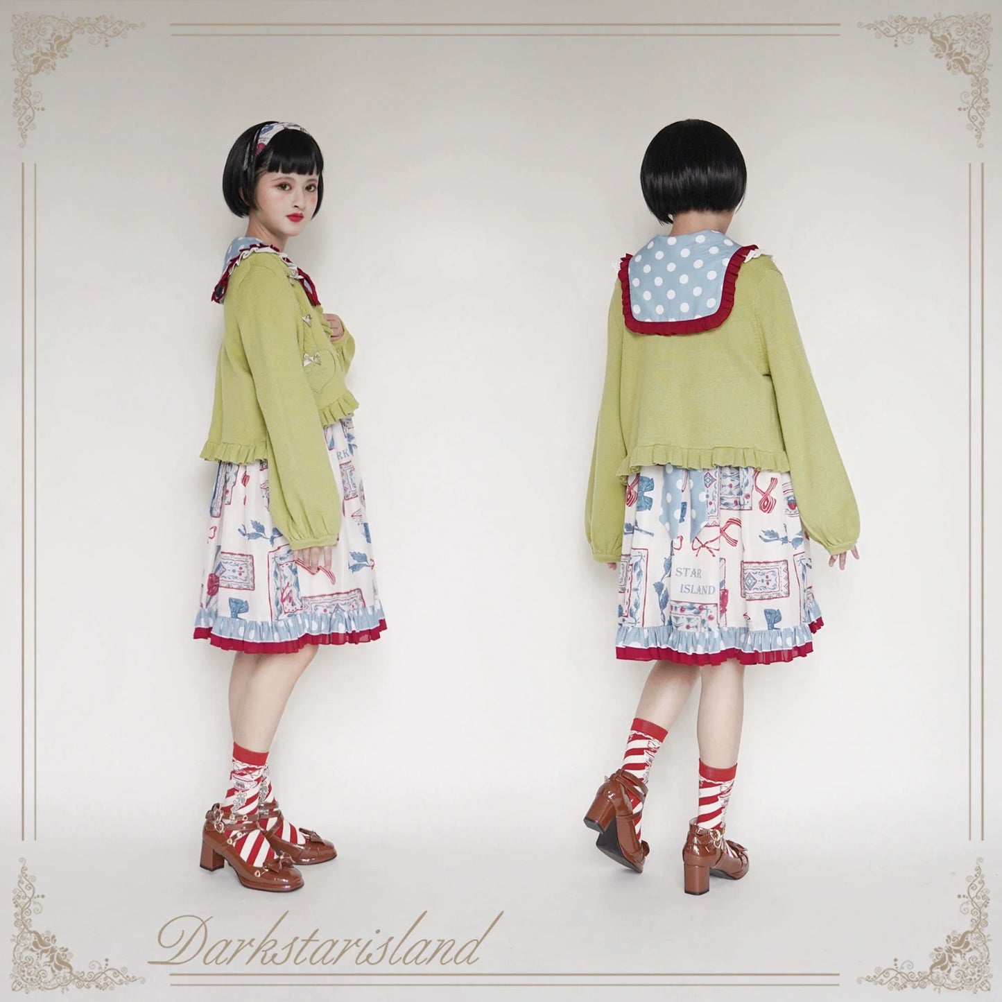 Dark Star Island - Sugar Frost - Sweet Lolita Cardigan Knit Embroidered Sweater
