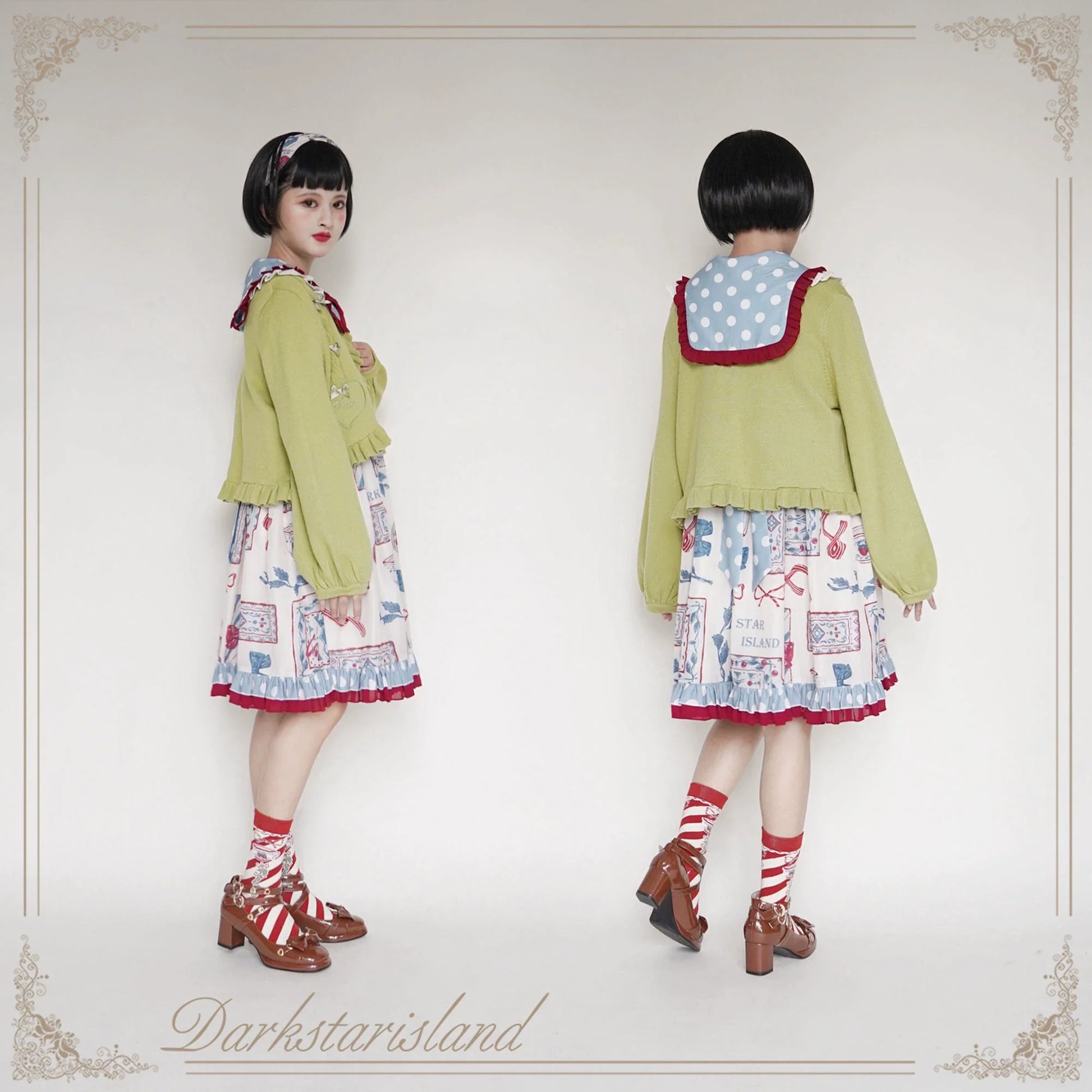 Dark Star Island - Sugar Frost - Sweet Lolita Cardigan Knit Embroidered Sweater