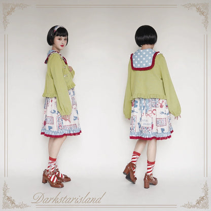Dark Star Island - Sugar Frost - Sweet Lolita Cardigan Knit Embroidered Sweater
