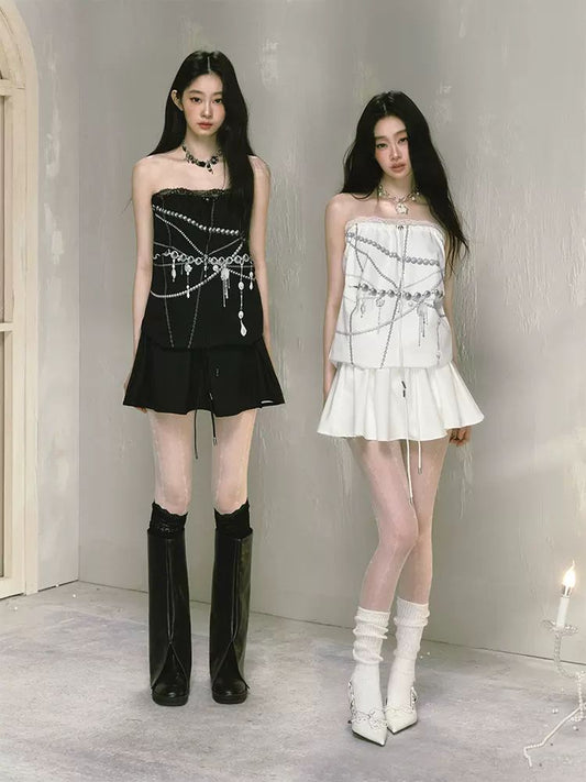 2WAY fashion print lace skirt【s0000009231】