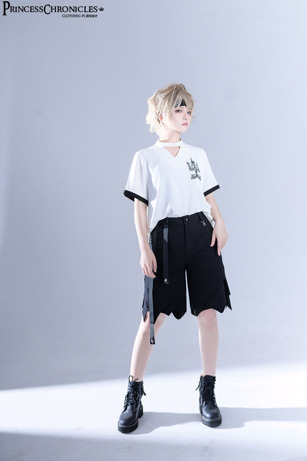 Princess Chronicles - LueYingGuiTan - Ouji Lolita White Embroidery Shirt