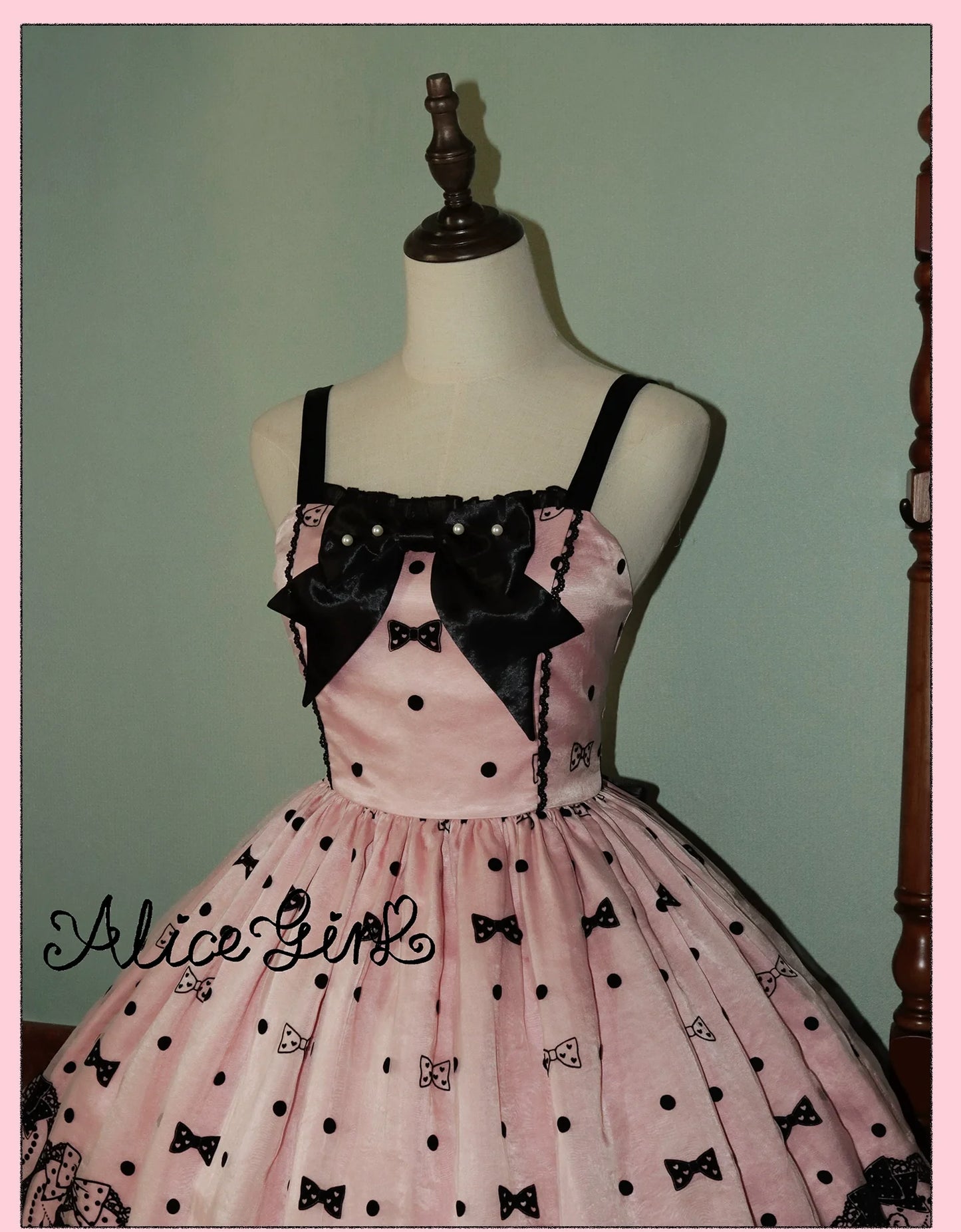 Alice Girl - Brown Sugar Bear - Printed Sweet Lolita Dress, Multiple Styles