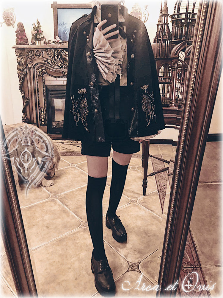Arca et Ovis - Checkers - Gothic Lolita Cloak, Ouji Lolita Cape