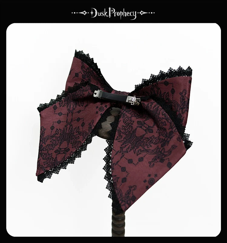 DuskProphecy - Coccyx - Elegant Lolita Hair Accessories Set Multicolors
