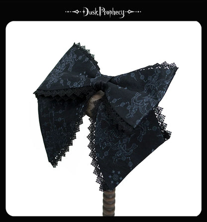 DuskProphecy - Coccyx - Elegant Lolita Hair Accessories Set Multicolors