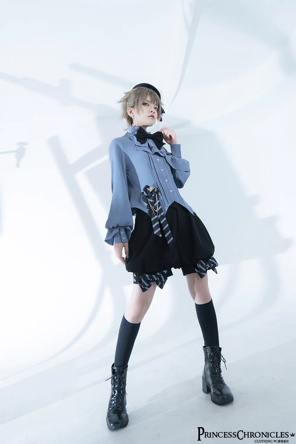 Princess Chronicles - Narrative Rule - Ouji Lolita Shorts Set, Long Vest