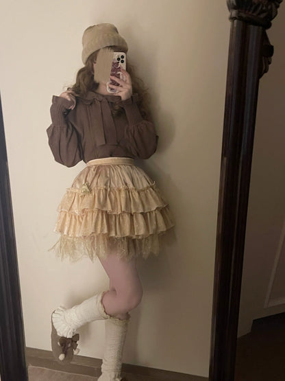 MIST - Mist Cotton - Winter Lolita Sweater Cute Knit Shirt