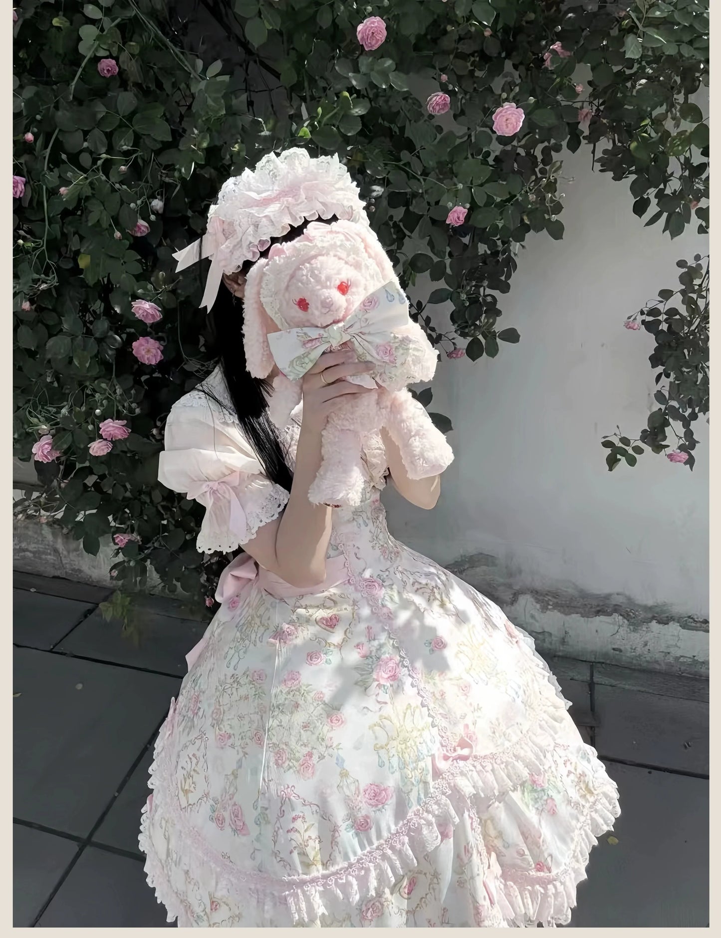 TaTaTa Lolita - Spring 2025 - Old School Lolita Jumper Dress, Floral Prints