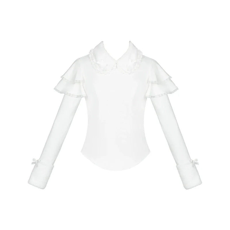 With PUJI - Sweet Lolita Innerwear Autumn and Winter Lolita Sweater