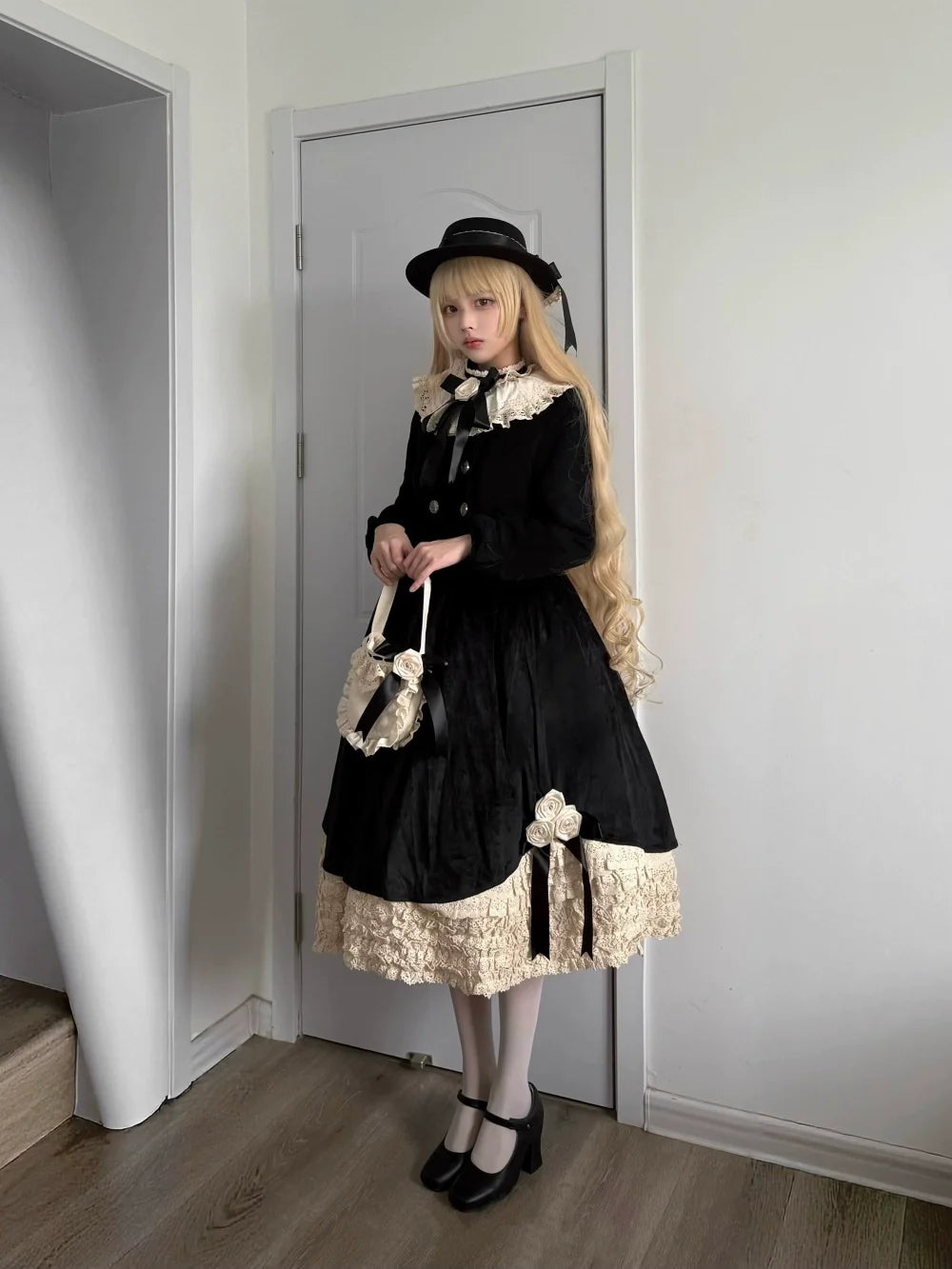 LeMiroir - Winter Solstice - Elegant Lolita Winter Short Coat & SK