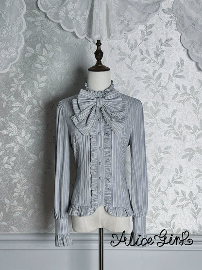 Alice Girl - Duke of Victoria - Classic Lolita Striped Blouse