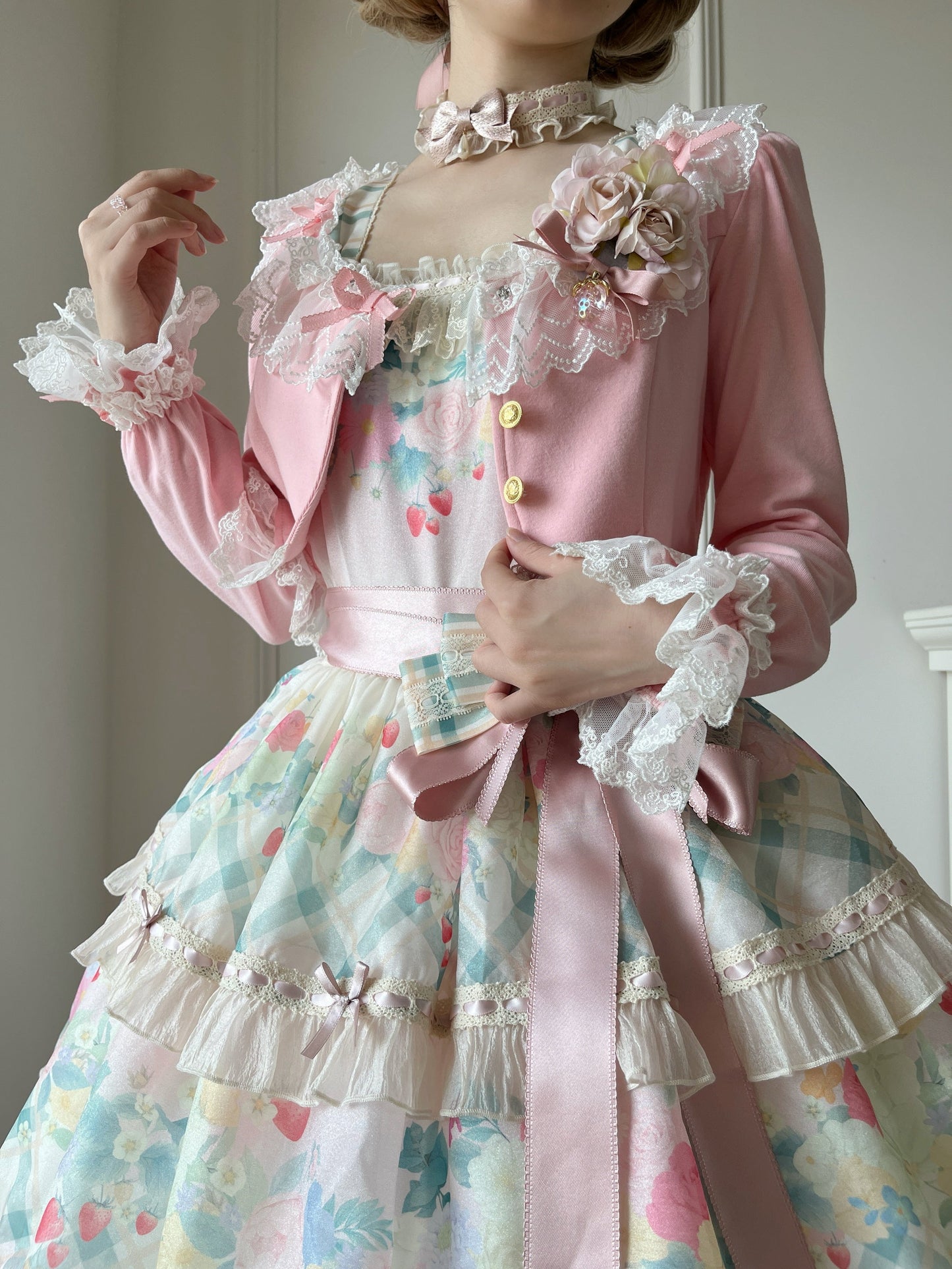 Unideer - Prelude - Elegant Lolita Bolero Jacket with Lace Ruffle Frill