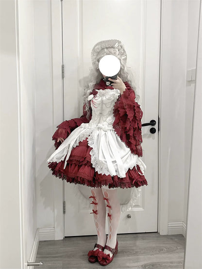 LeMiroir - Saint - Gothic Lolita Bolero Skirt Mermaid Dress Corset