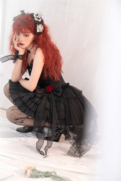 Letters from Unknown Star - Little Rose - Summer Casual Lolita Fashion Dress Sexy JSK