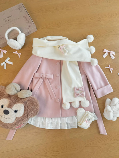 Platycodon House - Winter Sweet Lolita Coat Long Scarf Outerwear