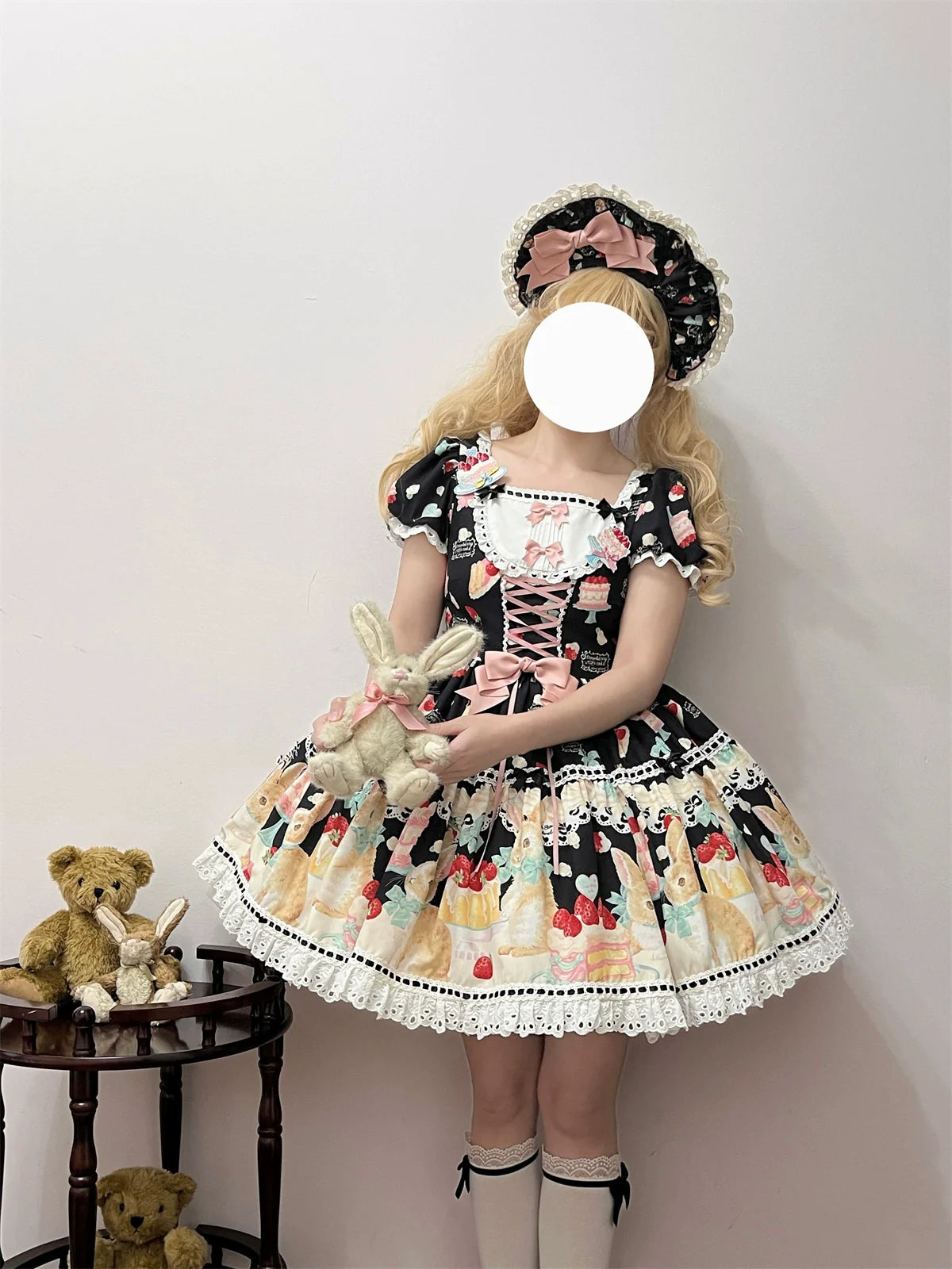 Dark Star Island - Honey Bunny Cake - Sweet Lolita JSK/OP/Strap SK/Shirt