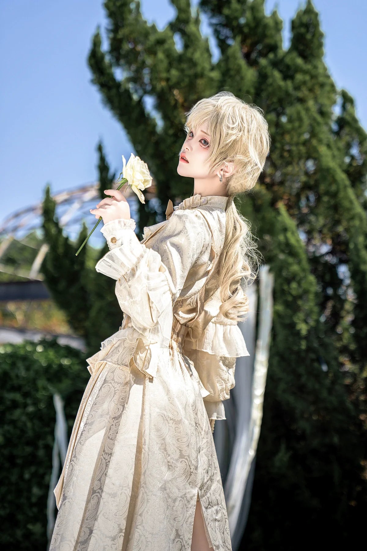 Designer's Gift - Ouji Lolita Suspender Shorts & Shirt