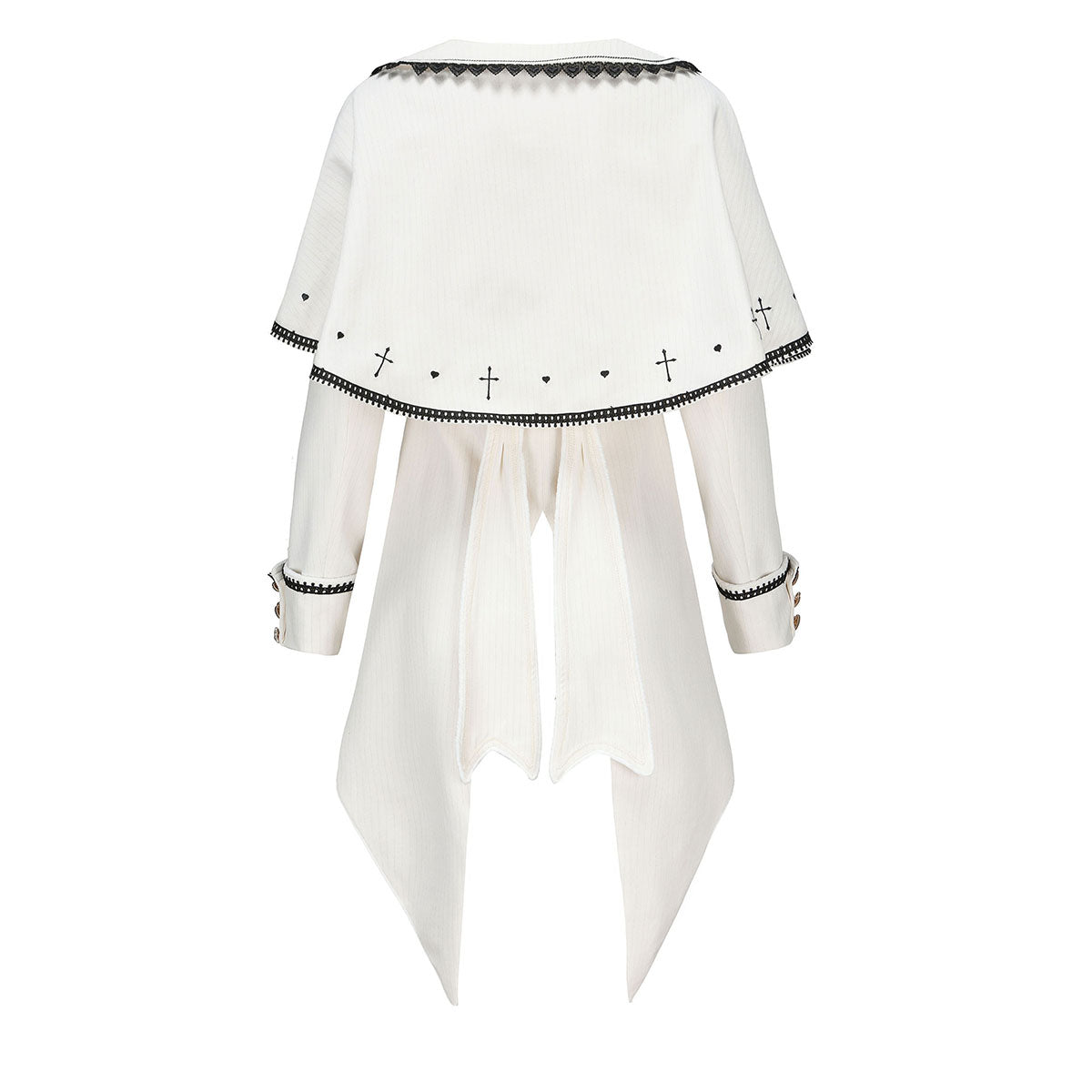 Immortal Thorn - Ouji Lolita Handsome White Prince Wind Coat