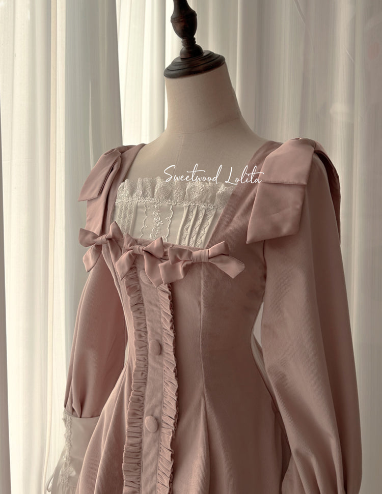 Sweet Wood - Annie's Gift - Elegant Velvet Lolita OP Dress