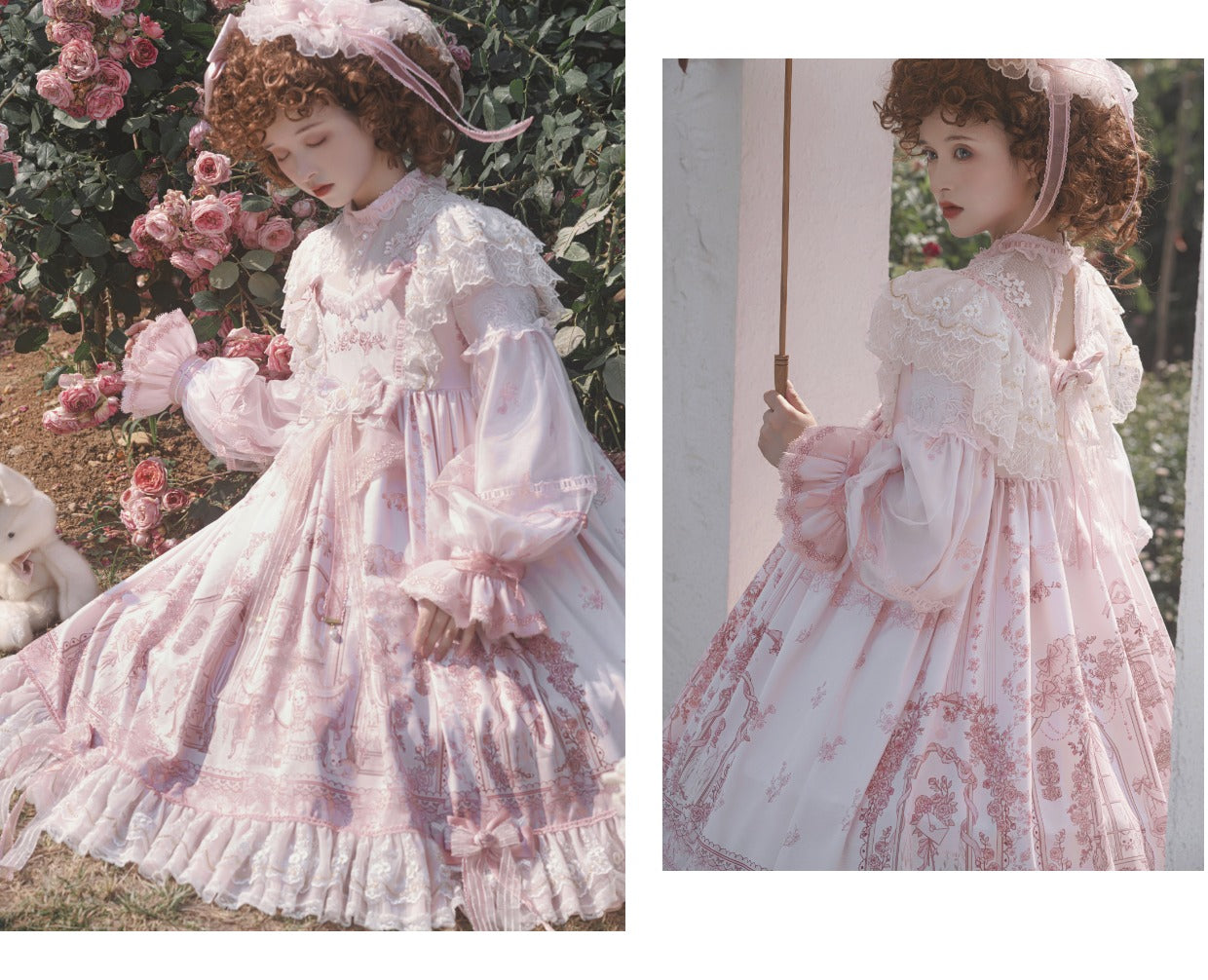 Garden Cat - Sunset Realm Lolita Bride Gorgeous OP FS