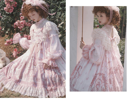 Garden Cat - Sunset Realm Lolita Bride Gorgeous OP FS