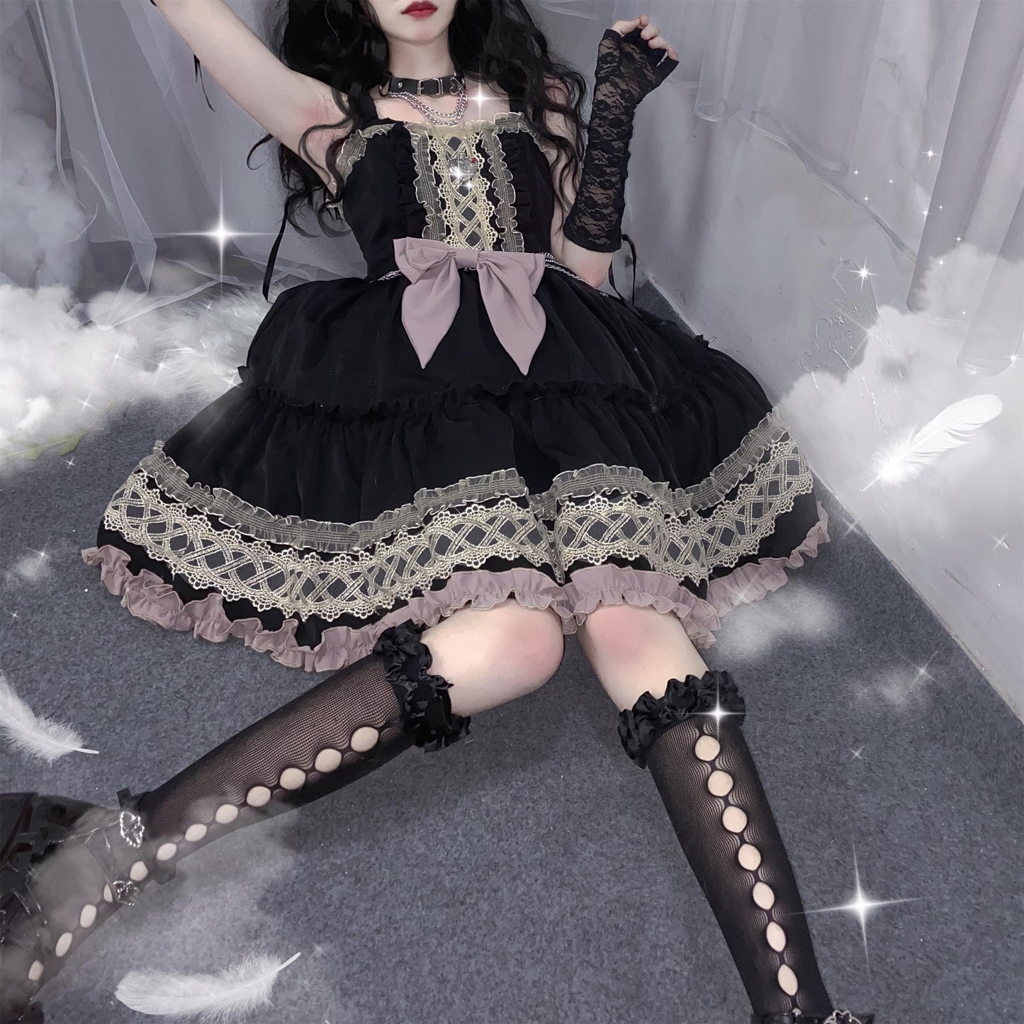 Eye of  White Crow - Dairy Lolita Dress Hot Girl JSK