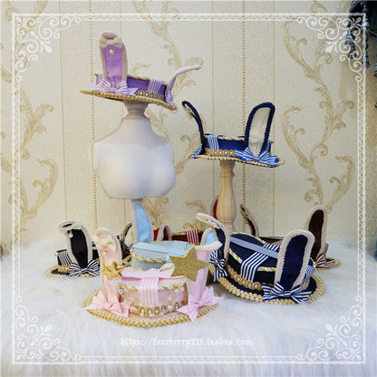 Fox Cherry - Lolita Rabbit Ears Top Hat Multiple colors