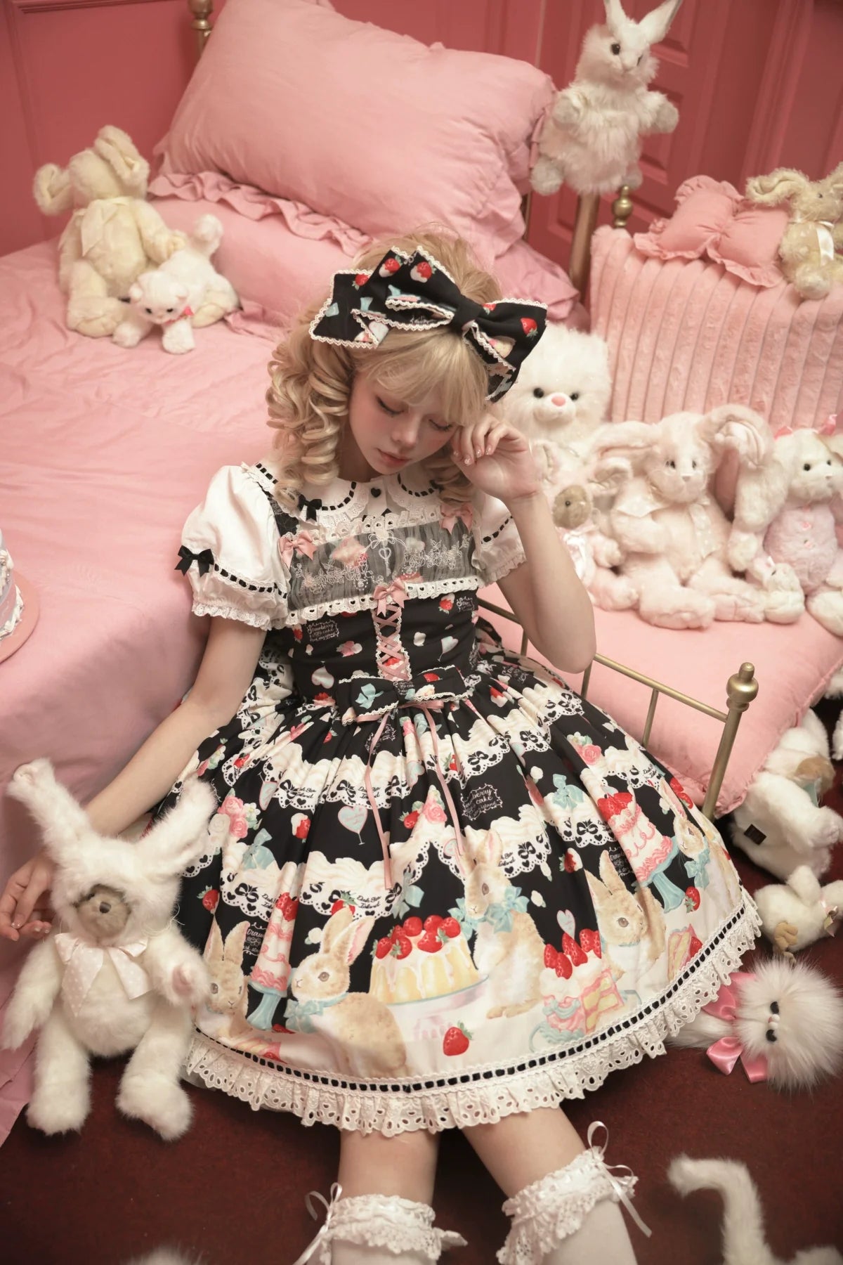 Dark Star Island - Honey Bunny Cake - Sweet Lolita JSK/OP/Strap SK/Shirt