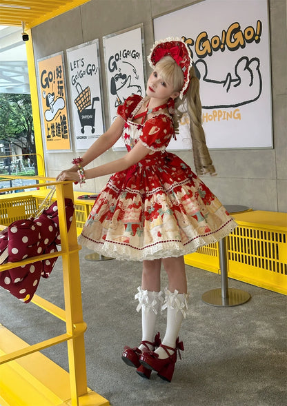 Dark Star Island - Honey Bunny Cake - Sweet Lolita JSK/OP/Strap SK/Shirt